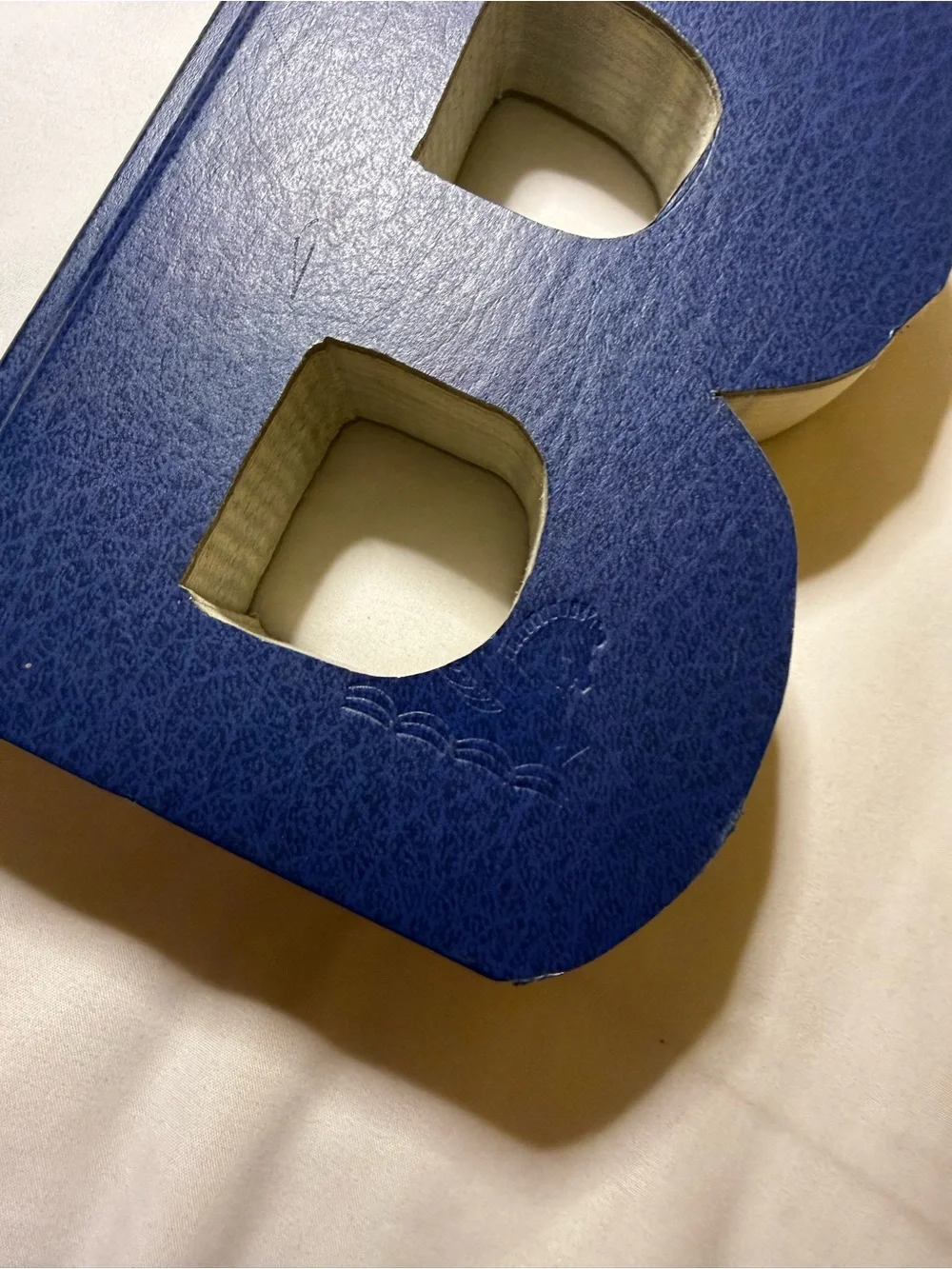 Blue Letter B Book-Shaped - Home Office Accent